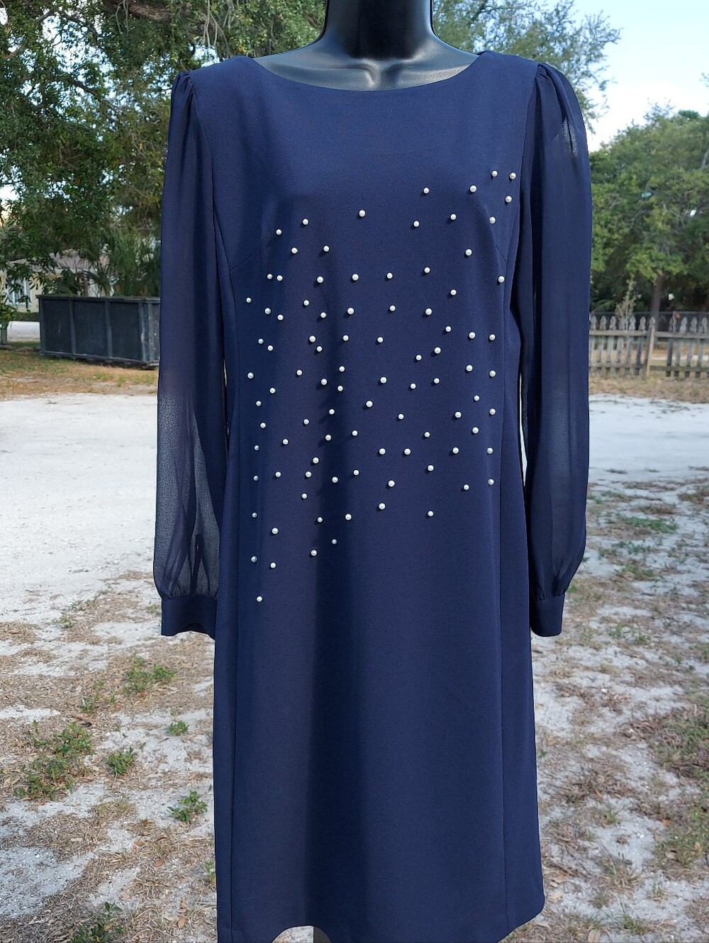 Karl Lagerfeld Navy and Black Label Women's Garment Size 10